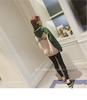 2026 New Autumn/Winter Women's Korean Style Trendy Long Sleeve Loose Plus Velvet Color Block Hoodie