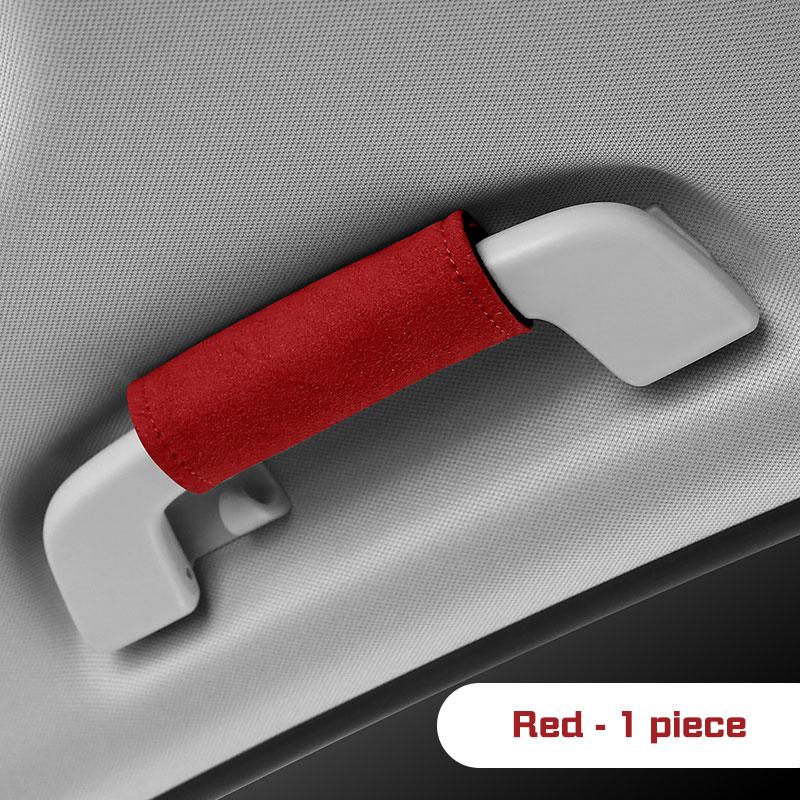 Car Handle Protection Case Suede Cover For BMW E38 E46 F15 E90 E92 E87 G20 G30 1 3 5 7 X1 Car Roof Armrest Inner Door Pull Cover