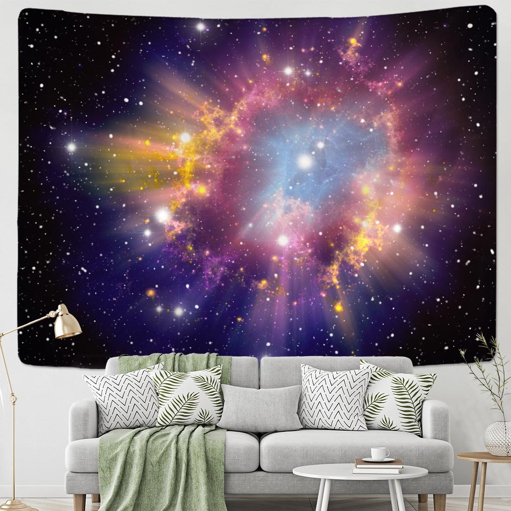 Star Universe Tapestry Wall Hanging Hippie Retro Bohemian Mandala Psychedelic Mysterious Witchcraft Art Home Decor