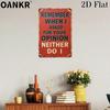 Vintage Metal Tin Sign 12x8in, Funny Quote Wall Art, Retro Plaque, Humorous Decor for Office Bar Kitchen