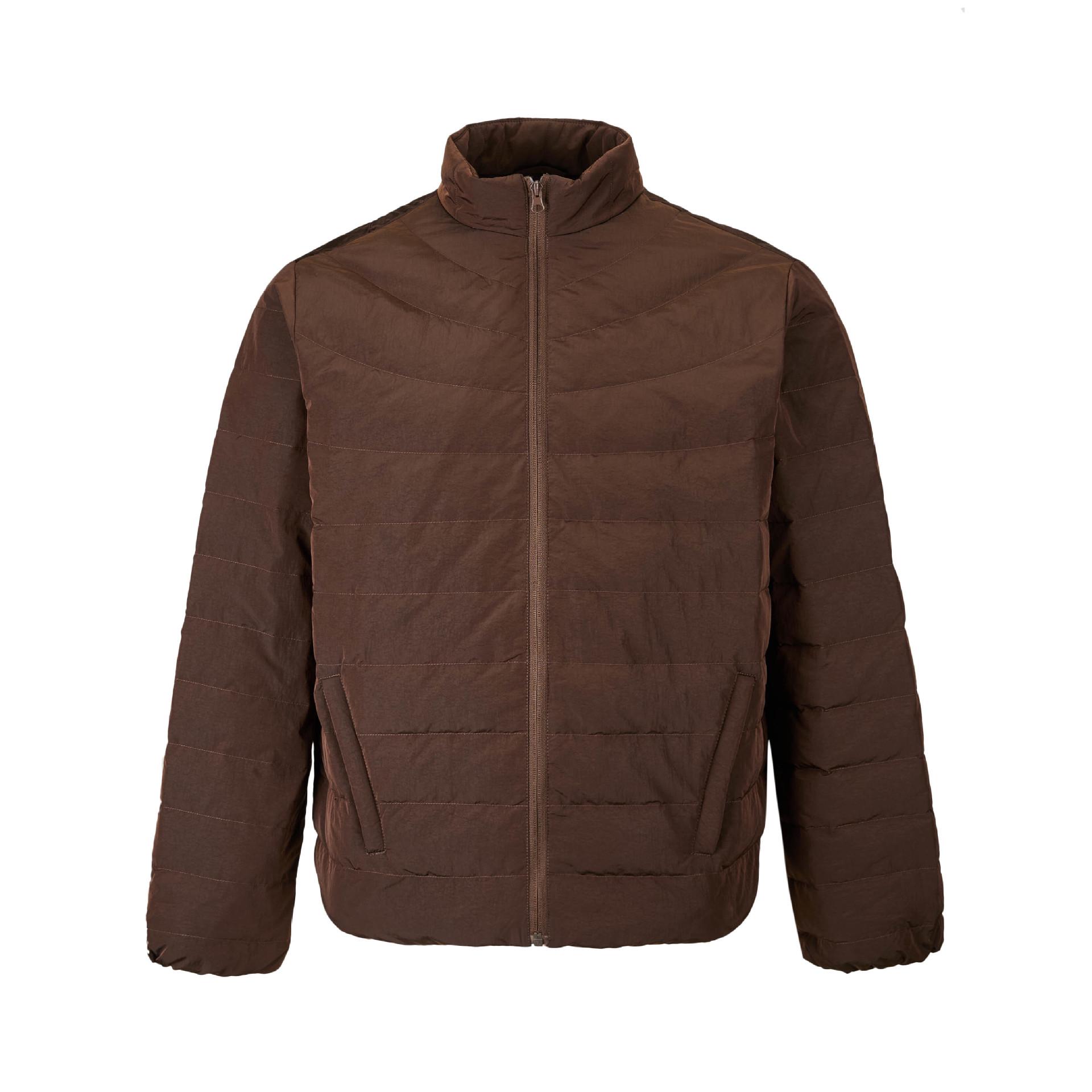 

EME YishengYi Lightweight Stand Collar White Duck Down Jacket Medium коричневий