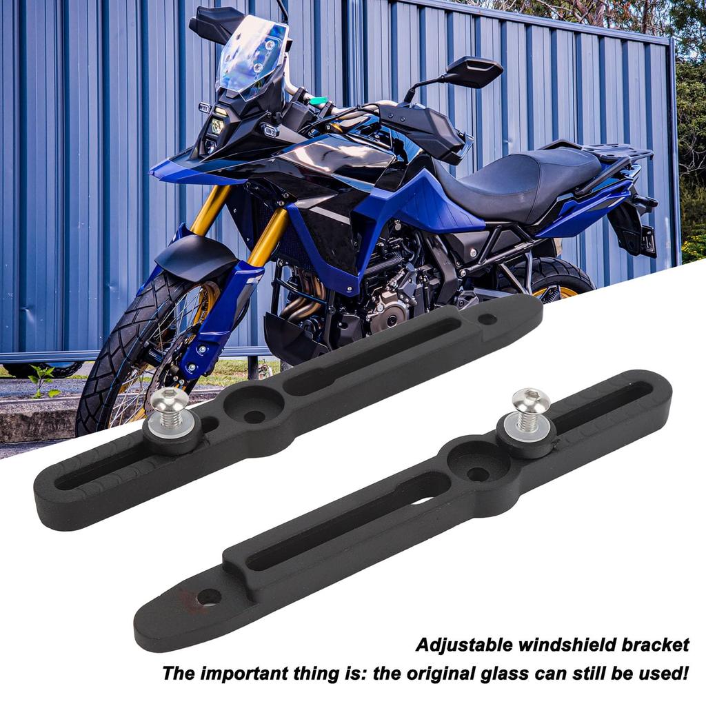 Motorcycle Windscreen Adjuster Windshield Bracket Adjustable Easy Installation CNC Aluminum Fits V-Strom DL 800DE 2022-2024 1 Pair