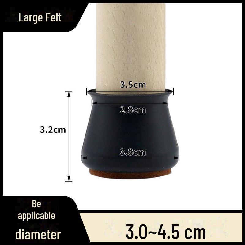 Silicone Wear-Resistant Chair & Table Leg Covers - Thickened, Anti-Fall Foot Pads