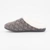 Chaussons sabina moutonné avec tweed gris Femme BONADONA
