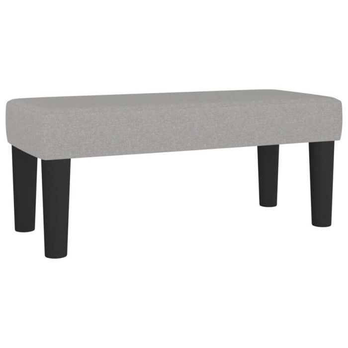 346616 vidaXL Bench Light Grey 70x30x30 Cm Fabric