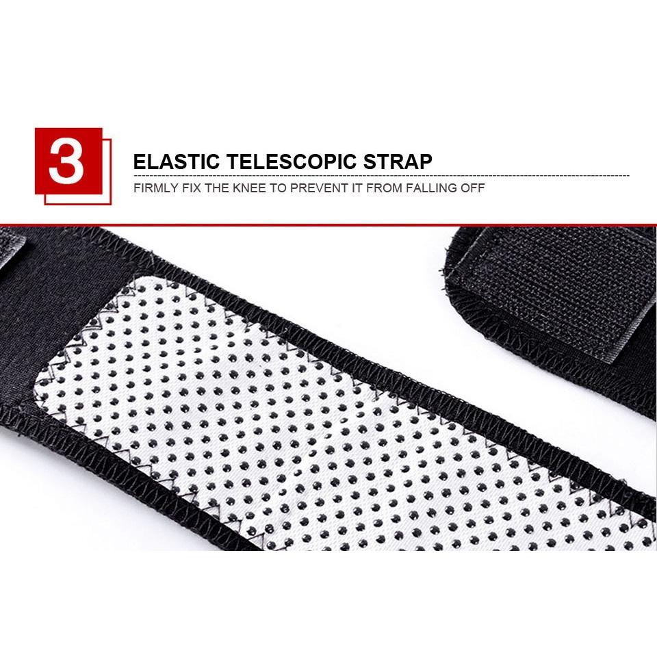 1 Pair Knee Brace Support Pads Adjustable Tourmaline Self-heating Magnetic Therapy Knee Protective Belt Arthritis Knee Massager