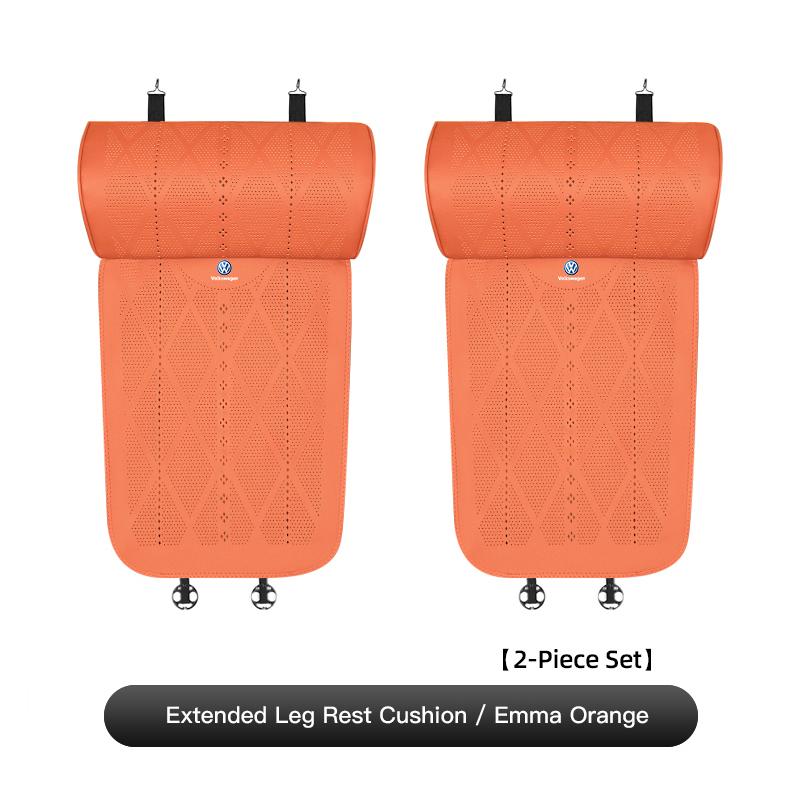 LMN1 VW 2026 Hot Car Seat Leg Support Cushion Breathable Non-Slip Mat Cover For VW GTI Tiguan Passat Golf Polo Magotan ID.3 T5 Arteon