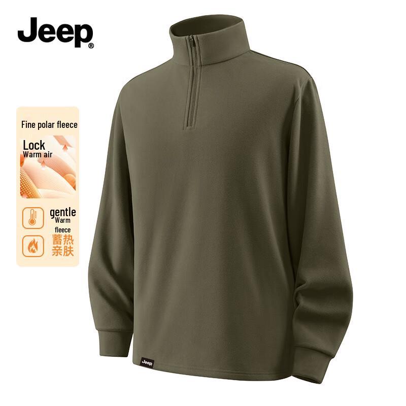 JEEP Men s Thermal Fleece Long-Sleeve Base Layer T-Shirt 3XL