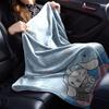 1pc NAME CINNAMOROLL Blanket Lightweight Flannel Throw for Sofa Bed Travel Camping Livingroom Office Couch Chair