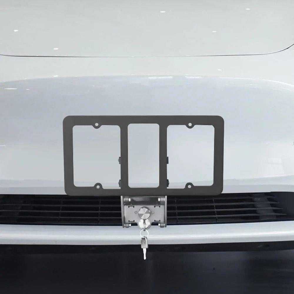 Lockable Licence Plate Cover Anti Theft License Plate Mounting Bracket  Vehicle-Mounted