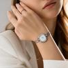 Solid Color Dial Minimalist Watch for Women Ultra-thin Curved Strap Bracelet Wristwatch