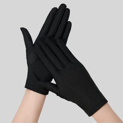 Yousheng 1 Pair Unisex Uniform Gloves for Men Women Wrist Length Stretchy Spandex Gloves Banquet Wedding Party Short Gloves for Formal Tuxedo Guard
