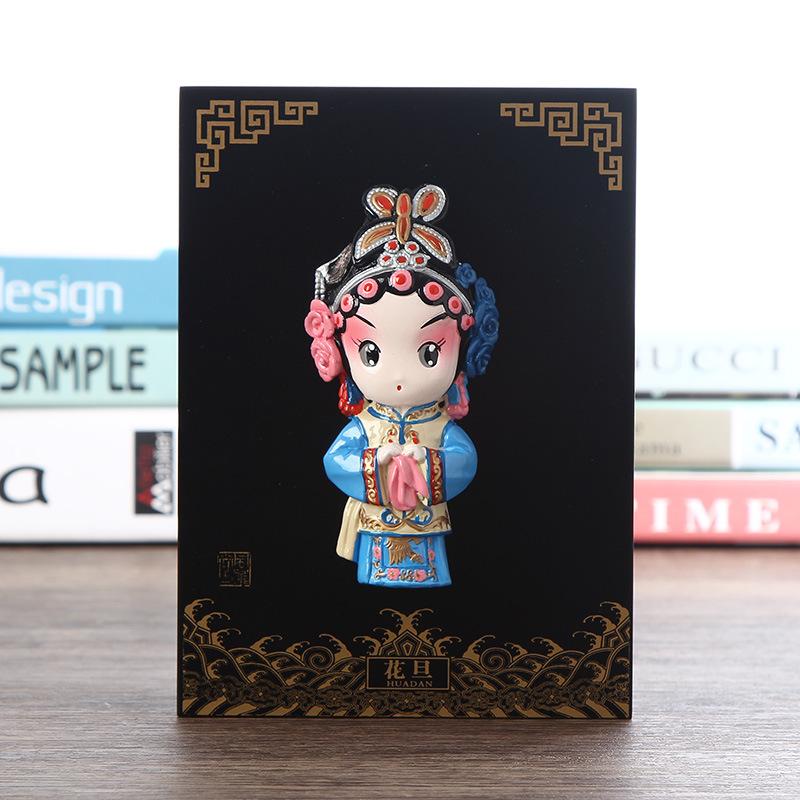 China Traditional Peking Opera Facial Makeup Ornaments Business Gift Souvenirs Home Decor Crafts Wedding Birthday New Year Gift