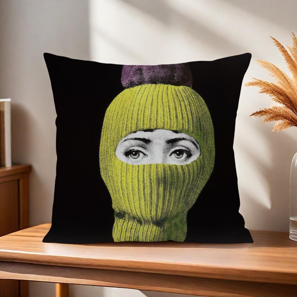 Soft Pillow Girl Case for Sofa Living Room Art Face Home Office Decor Protective Covers P-Piero F-Fornasettis Modern