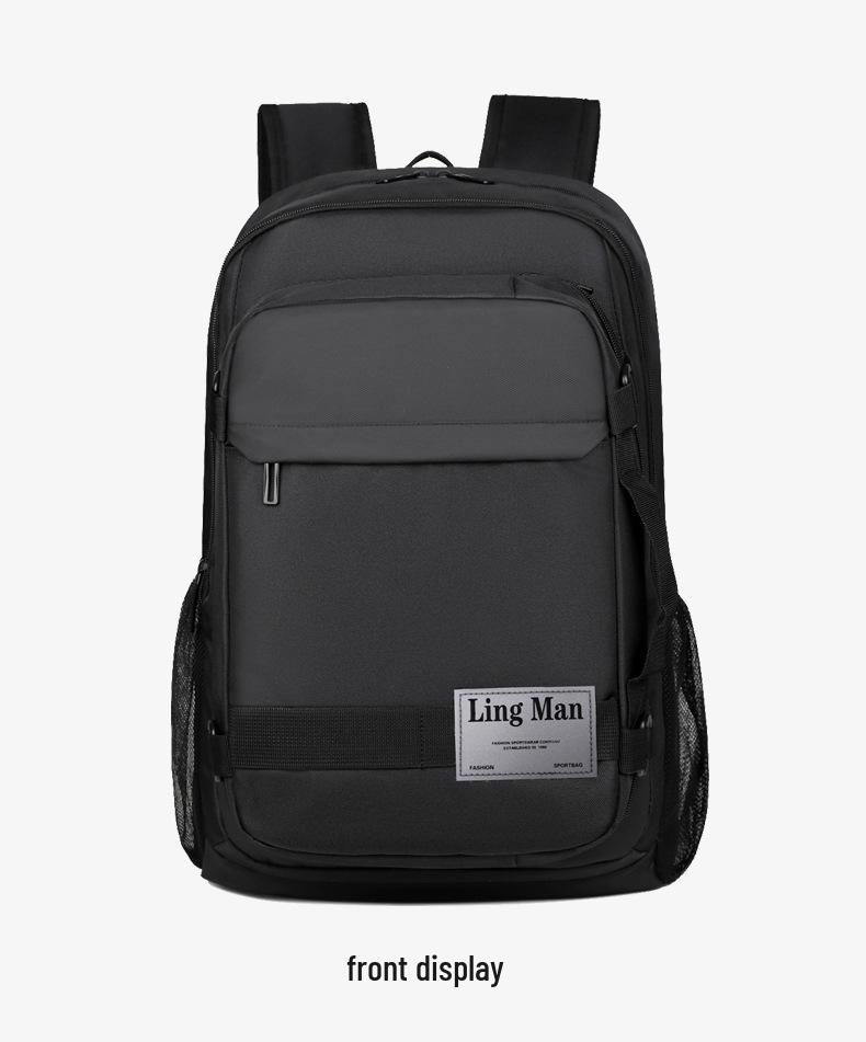 Trendy Minimalist Men's Laptop Backpack: Lightweight, Detachable, Large Capacity for Business Commute & Travel.