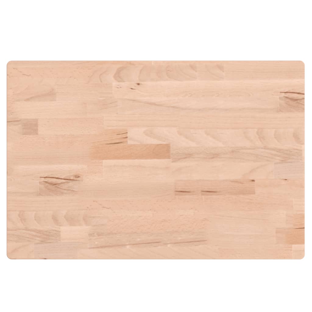 Solid Beech Wood Washbasin Top 60 x 40 x 1.5 cm