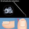 50Pcs Ingrown Toenail Correction Tool Ingrown Toe Nail Treatment Elastic Patch Sticker Straightening Clip Brace Pedicure Tool