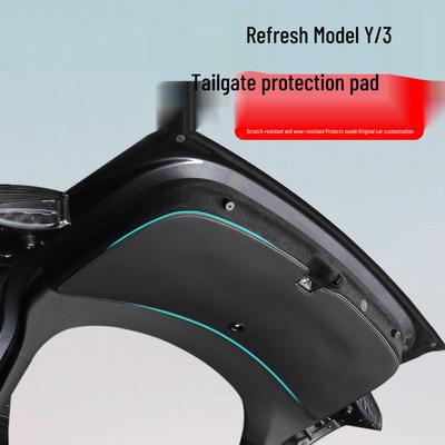 Tesla Model Y Refresh Tapis de Hayon de Coffre - Autocollant en Cuir pour Protection du Hayon et Amélioration de l'Intérieur