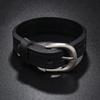 Men's Punk Rock Leather Bracelet - Smooth Retro Cowhide Design