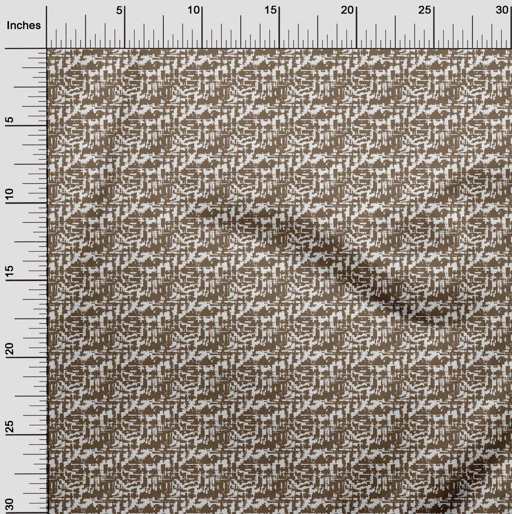 oneOone Cotton Flex Brown Fabric Abstracts Craft Projects Decor Fabric Printed By The Yard 40 Inch