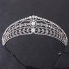 Crystal Zirconia Tiara - Luxury Wedding Crown for Bride Queen Princess