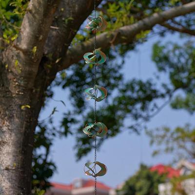 Rain Chain Divert Water Eaves Drainage 78.7" Length Home Decoration Replace for Downspouts Garden