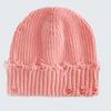 Ladies' Adult Knitted Hat, Woolen Hat, Perforated Hat, Versatile And Eye-catching, Small Face