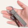 COGURE Genuine Leather Carabiner Ring Keychain Bag Charm for Gift Box COPKRB Pink and White Adults, Included,