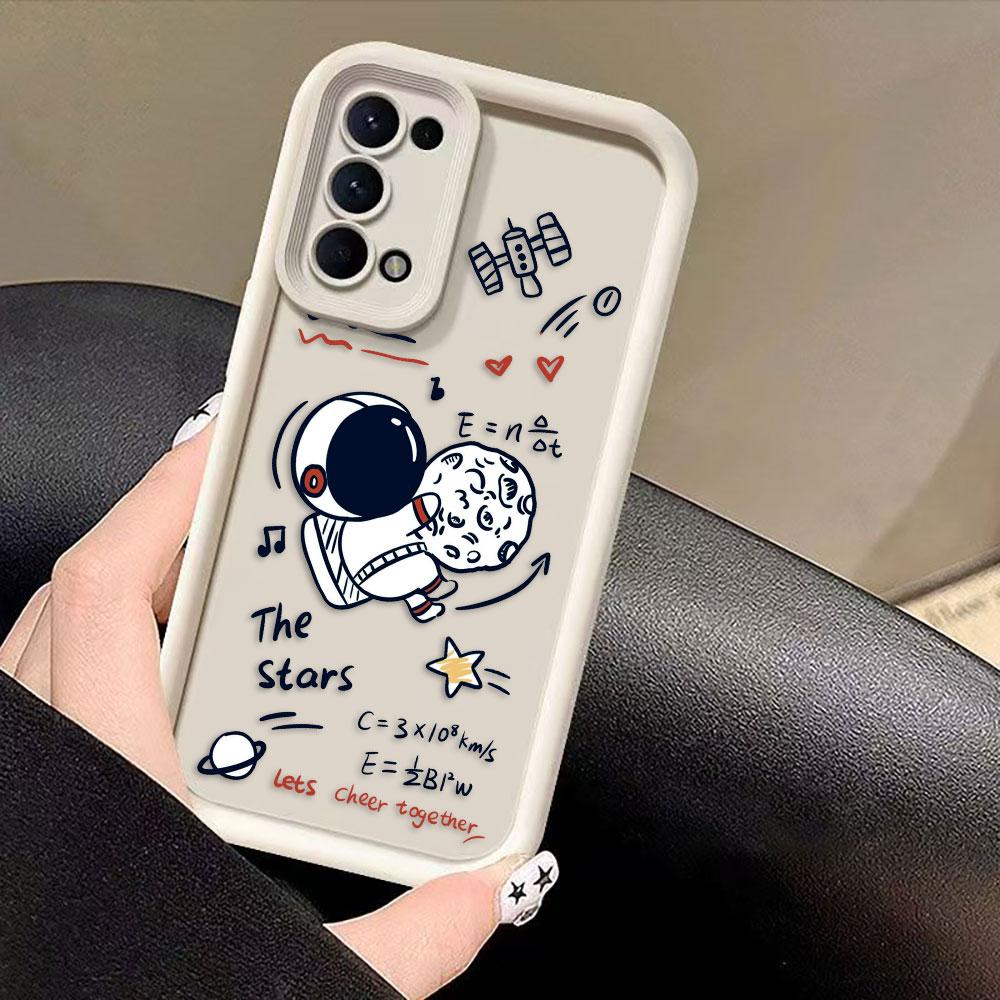 Cartoon Astronaut Space Phone Case For Infinix SMART SPARK 9 10 20C 30C 40C CAMON 20 30 40 POP 8 POVA 6 7 ITEL A70 A80 A90 Cover