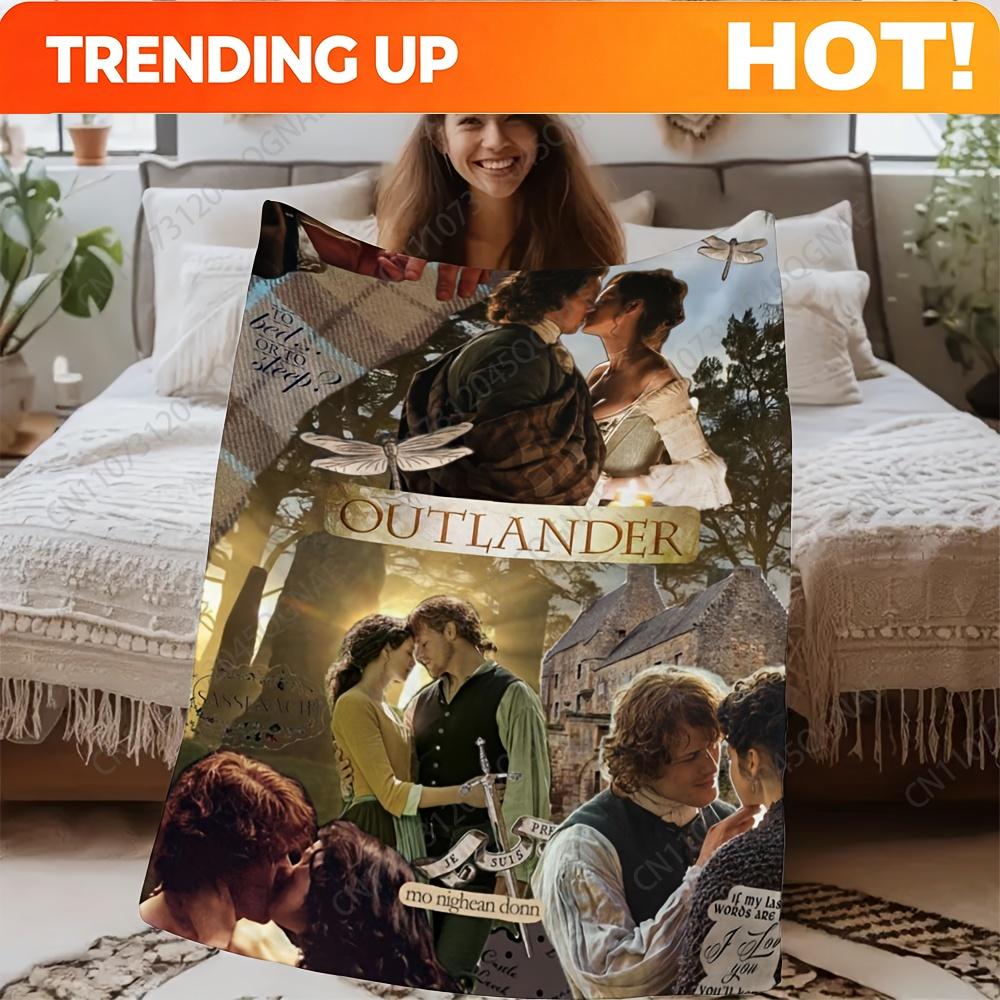 Custom 1Pc Outlanders Jamie Fraser Tv Show Themed Blanket - Soft Flannel All-Season Bedspread Suitable For Sofa, Bed, Office Nap