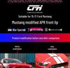 APR Style Carbon Fiber Front Lip & Tie Rod Kit for 15-17 Ford Mustang