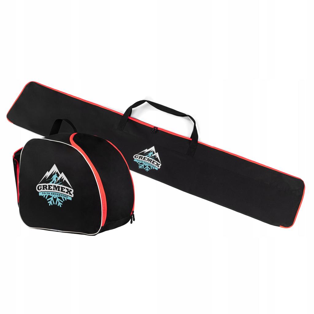 Set of Cover Backpack Ski Bag + Boots Graphite 180