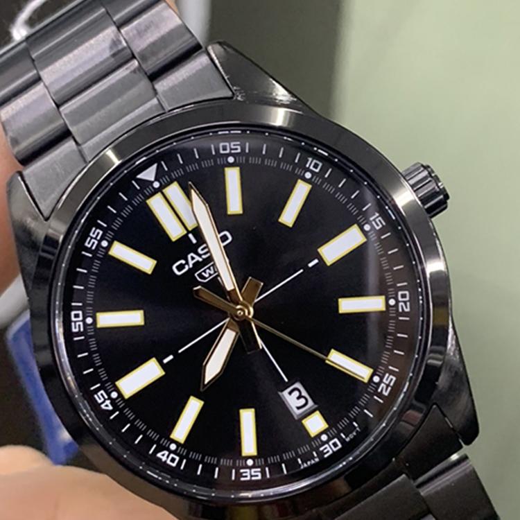 Casio Men Standard Series Black Watch MTP-VD02B-1E MTP-VD02B-1E