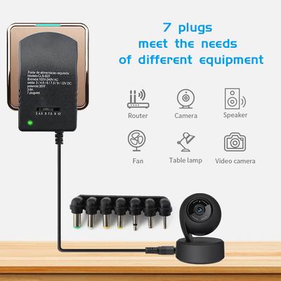 Power Supply Adapter Adjustable AC DC 220V TO Multi Voltage 12V 9V 6V 7V 5V 3V Converter Adapter Adjustable Plug 7 3A 30W EU US
