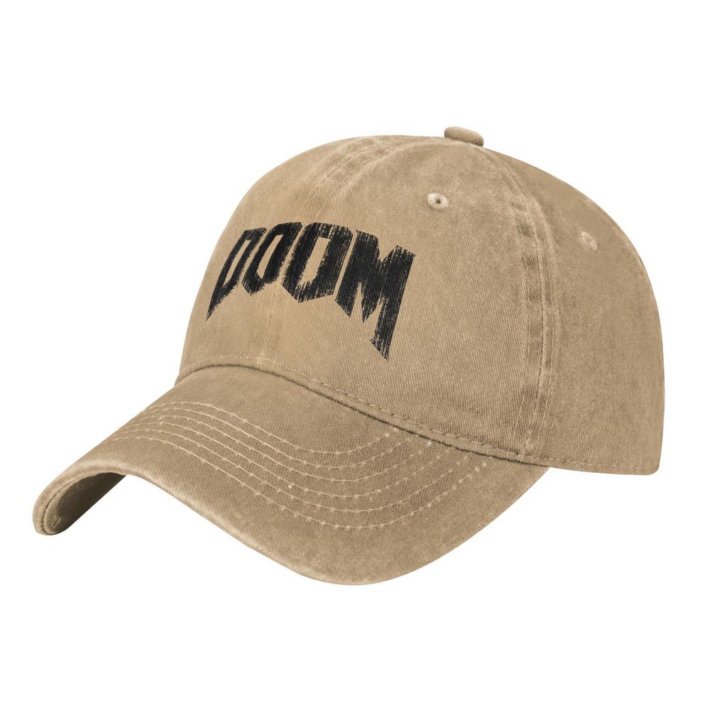 Doom Grunge.png Men Women Baseball Caps  Distressed Denim Caps Hat Classic Outdoor Running Golf Unstructured Soft Snapback Hat