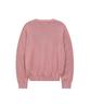 WAIKEI Dolphin Check Applique Crewneck Knit Pink