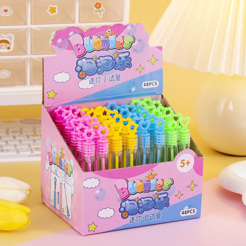 10Pcs Colorful Mini Cute Bubble Tube Toy for Kids Birthday Party Favors Wedding Gifts Souvenirs Pinata School Rewards Treats Bag