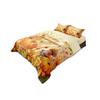 3pcsThanksgiving Pumpki Print Coreless Bedding Set Bedroom Dormitory Multi Size Machine Washable Set