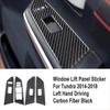 Carbon Fiber Interior Door Window Switch Cover Trim for Toyota Tundra 2014-2018