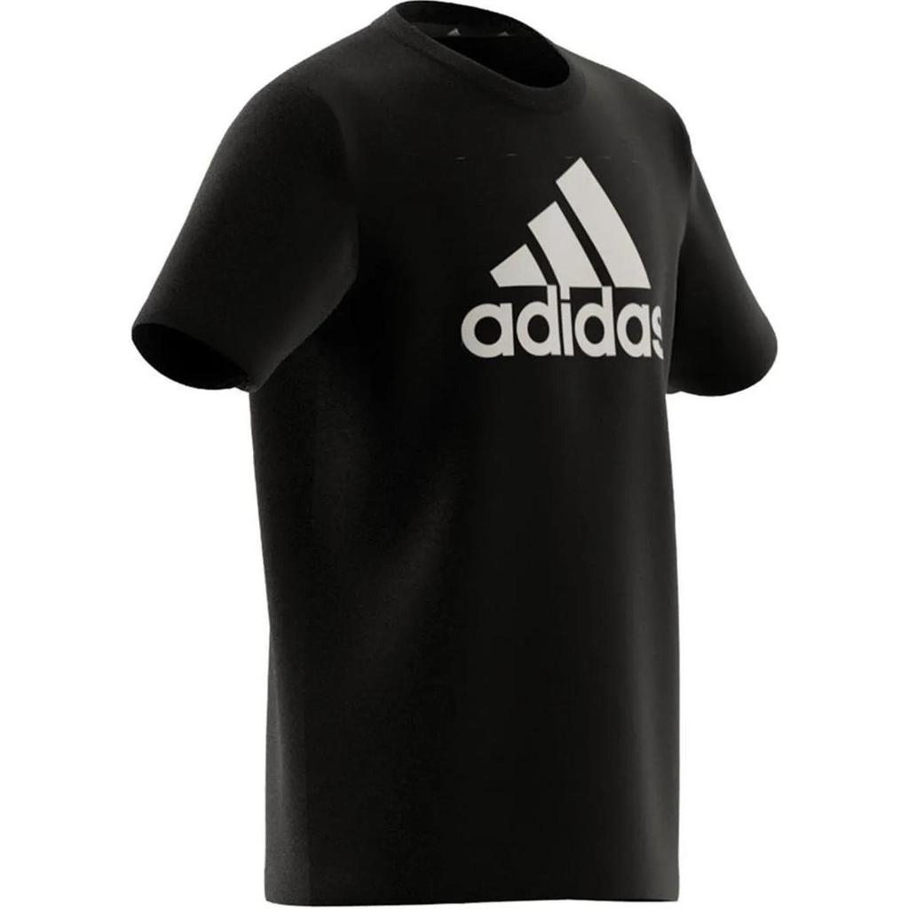 Adidas T-Shirt Round Neck Short Sleeve Letter Black Kids tops IC6855