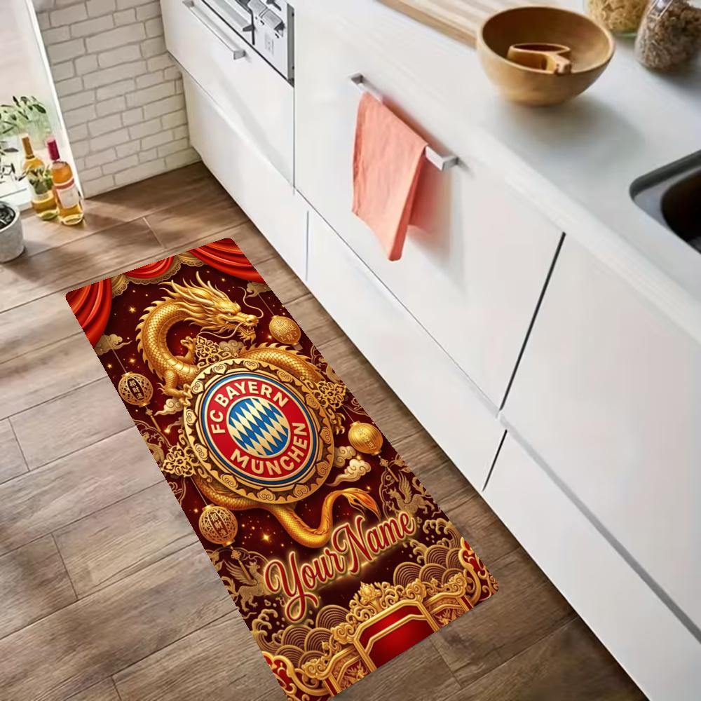 Fc Bayern Mnchen Customize Your Name Kitchen Rug Runner Rug Laundry Mat Hallway Entryway The Best Gift Choice