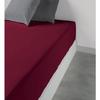 Drap housse - Les Ateliers du Linge - Cerise - 100% coton - 160 x 200 x 35 cm - Uni