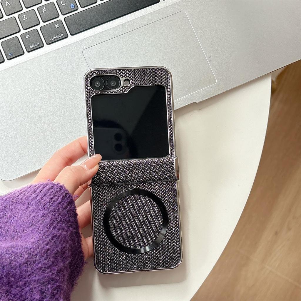 Luxury Glitter Magnetic Case for Samsung Z-Flip6/7 Foldable Phones