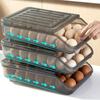 Automatic Rolling Egg Box Multi-layer Rack Holder for Fridge Fresh-keeping Box Egg Basket Storage Containers Kitchen Organizers