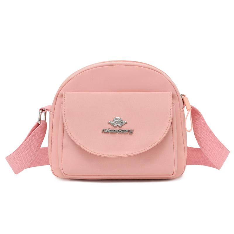 

Women s Shell Bag Nylon Water-repellent Shoulder Crossbody Bag рожевий