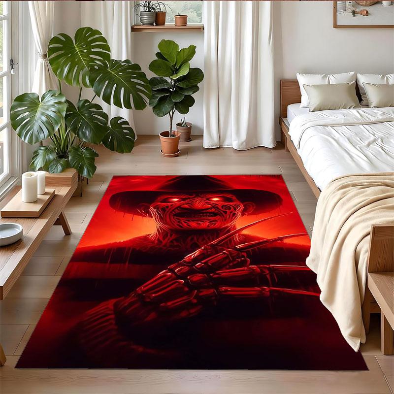 Crystal Velvet Rug Soft Non Slip Indoor Floor Mat Home DecorA Nightmare on Elm Street Freddy Krueger