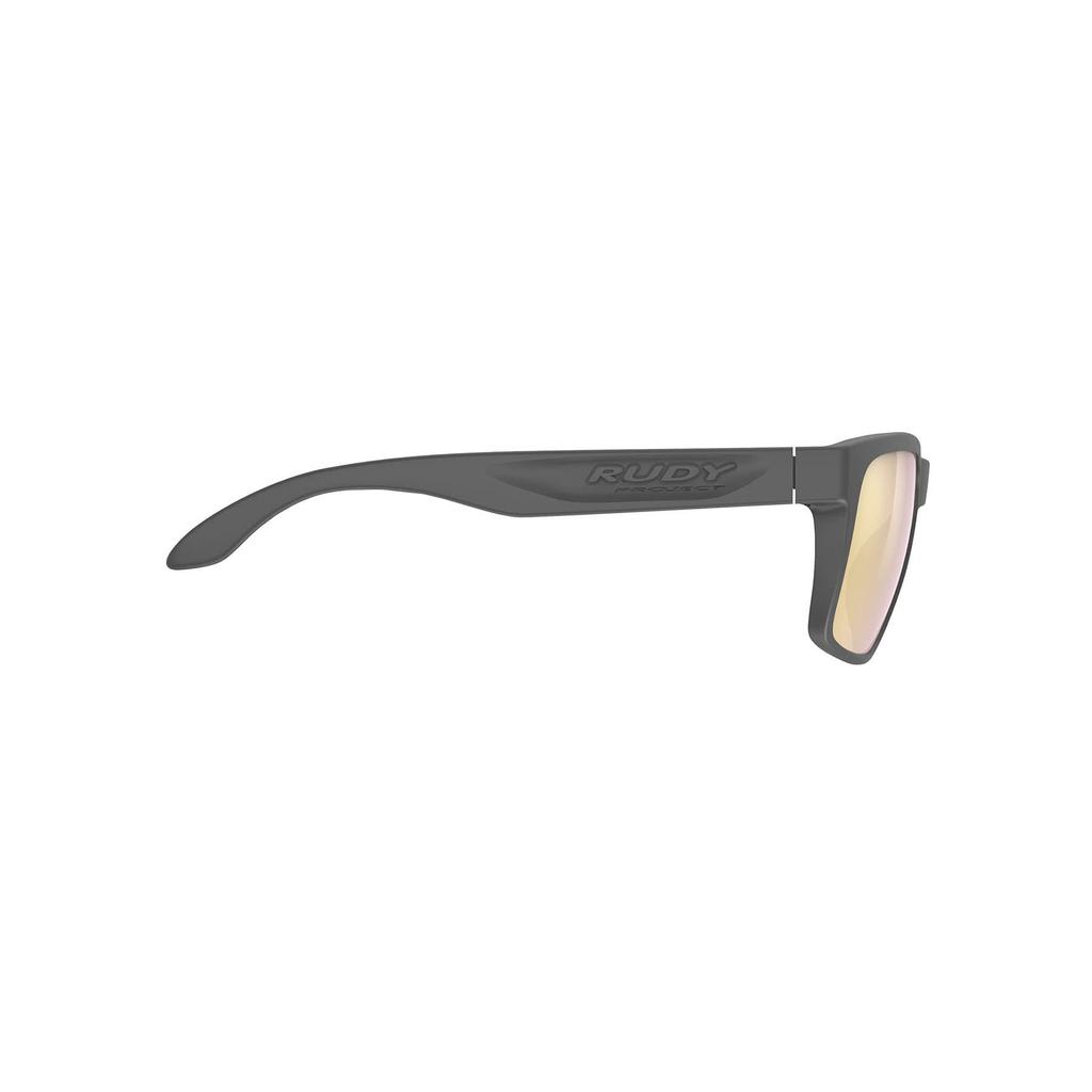 RUDYPROJECT Spinhawk Sonnenbrille in Charcoal Gold Linsen Steg Bügel 133mm Matt/Multi-Laser (SP315738-0000), Breite 60mm, Breite 17mm, Länge