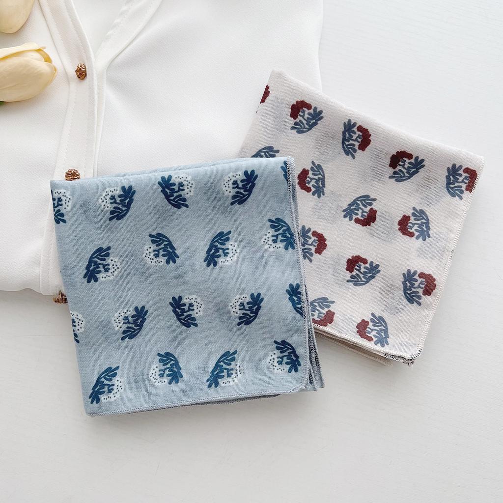 Spring and summer new fashionable versatile foreign style square scarf headscarf small fresh literary temperament silk scarf headband accessories wome