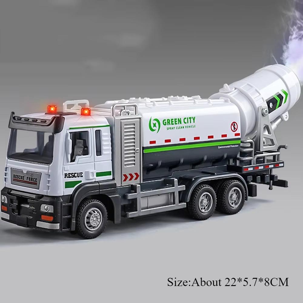 1:32 Fire Water Tanker Ladder Truck Alloy Spraying Vehicle Diecast Models Toys Car Doors Opened Sound Light Cars For Kid's Gifts