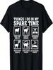 Dinge, die ich in meiner Freizeit mache Schafe Lustiges Schafsliebhaber Schaf T-Shirt